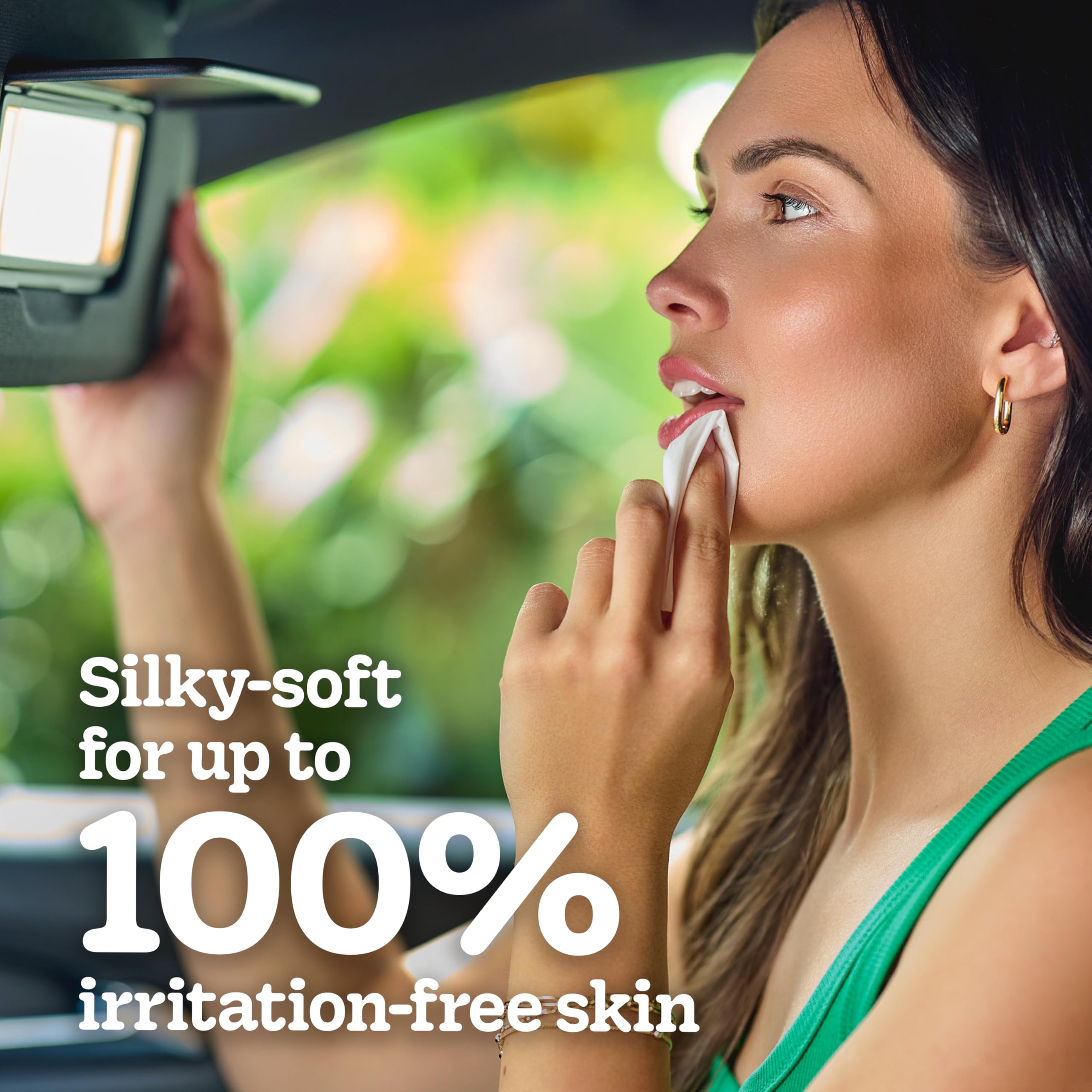 Kleenex pack in a jacket pocket demonstrating easy carry benefit