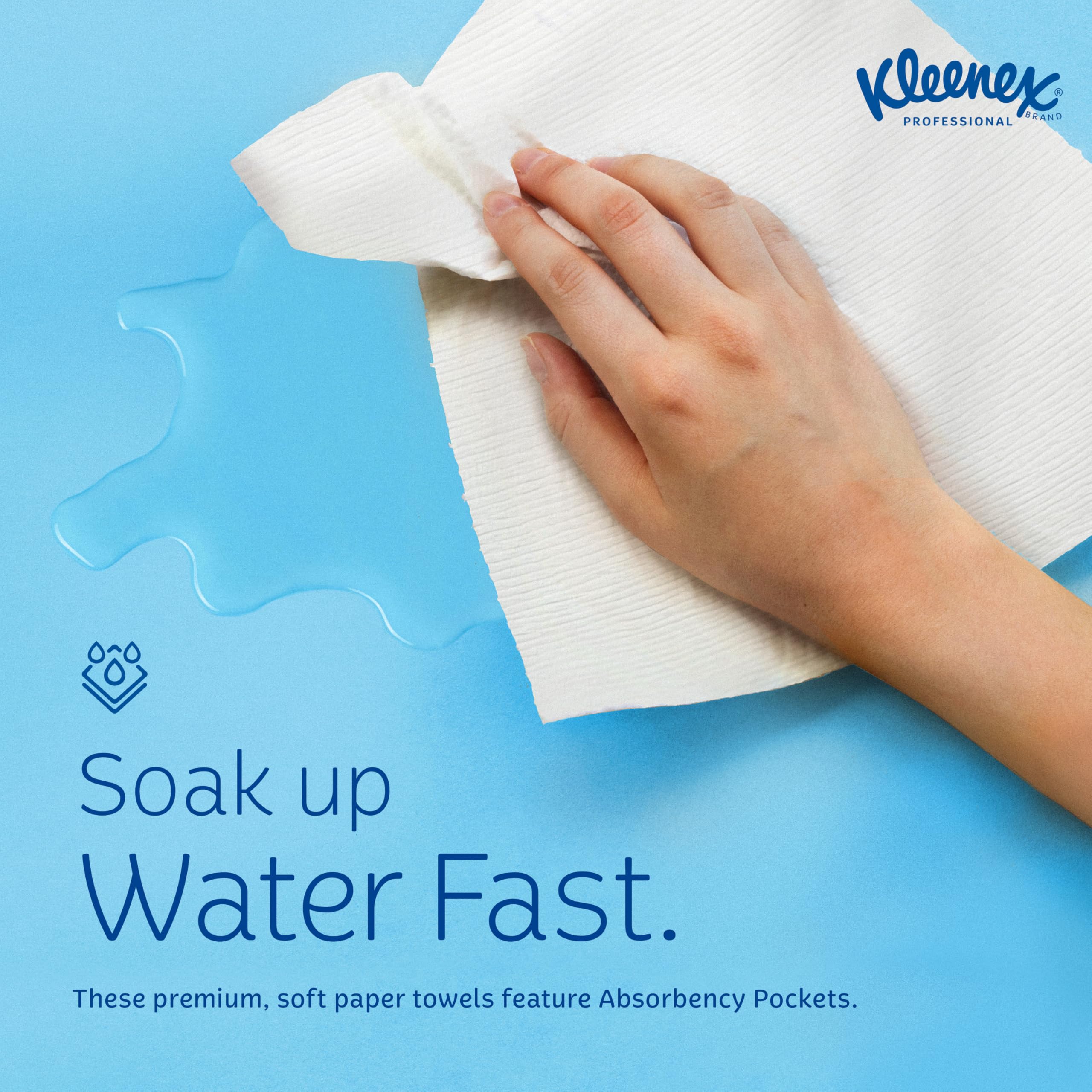 Kleenex roll next to ruler for scale, long 600-foot capacity visible