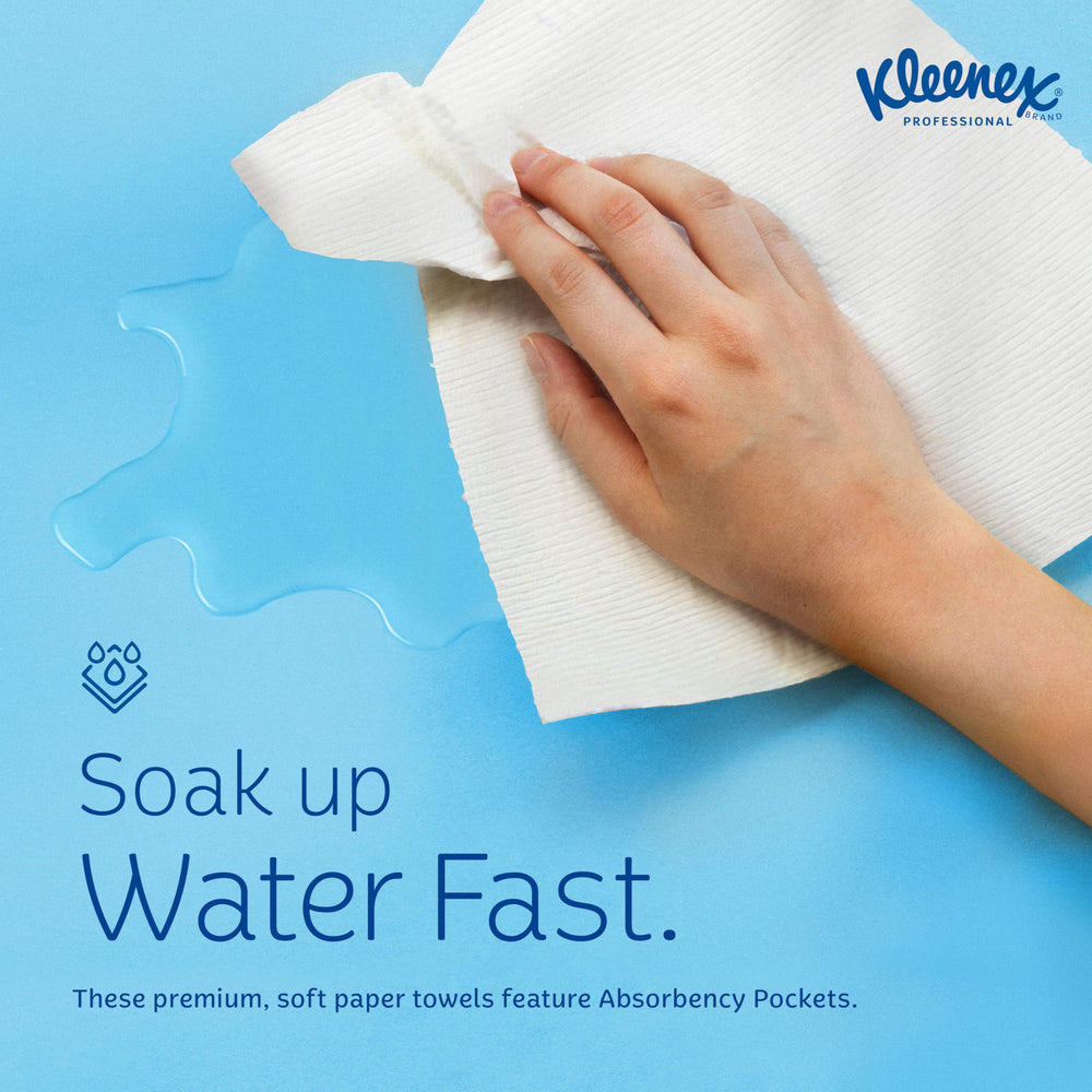 Kleenex roll next to ruler for scale, long 600-foot capacity visible
