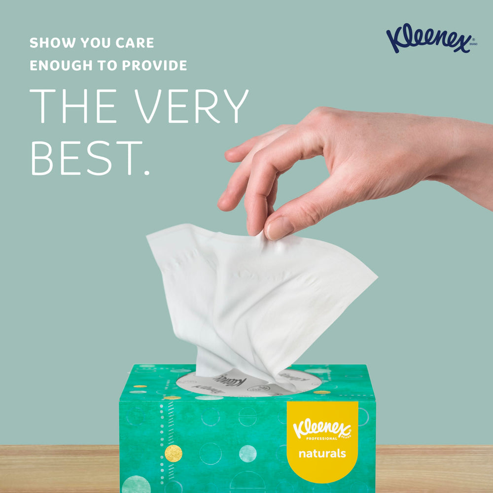 Kleenex signal sheet light-blue final tissues indicating timely replacement