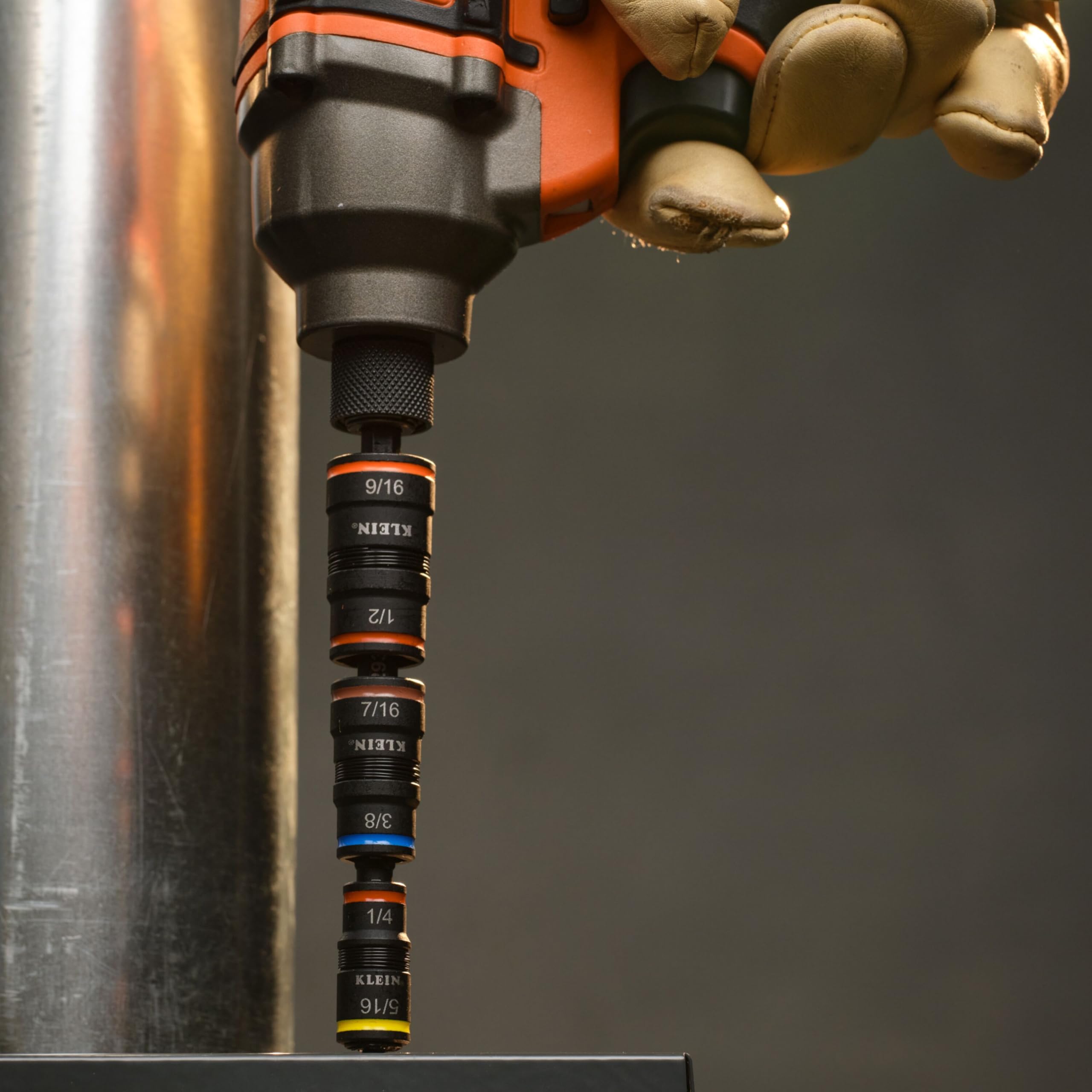 Klein Tools in-field use on electrical panel illustrating professional application