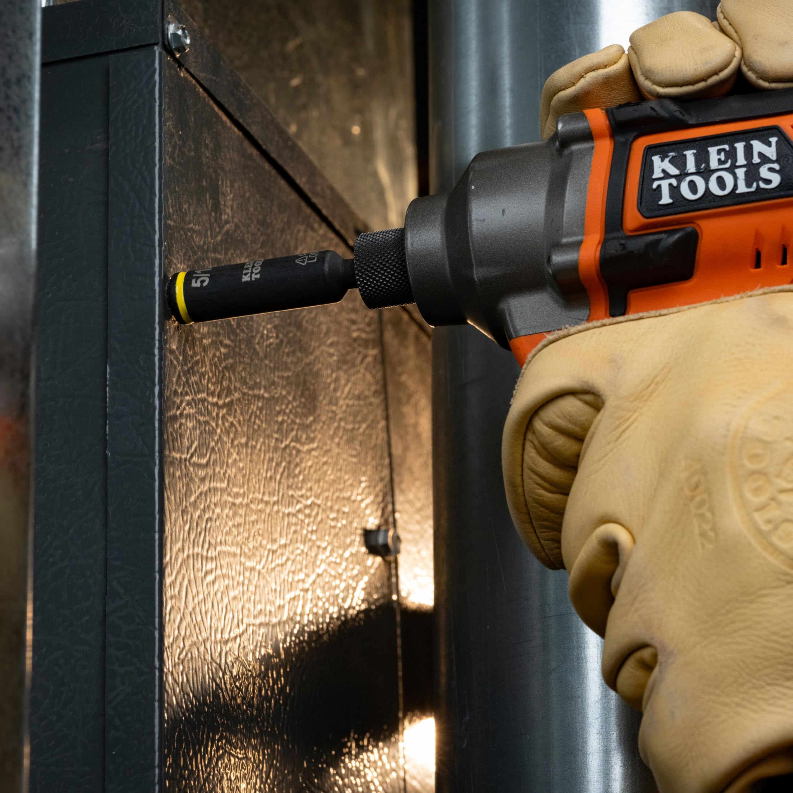 Klein Tools being used by an electrician offering reliable performance on installations