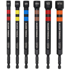 Klein Tools front view of 32940 six-piece set showing sizes and organization benefit