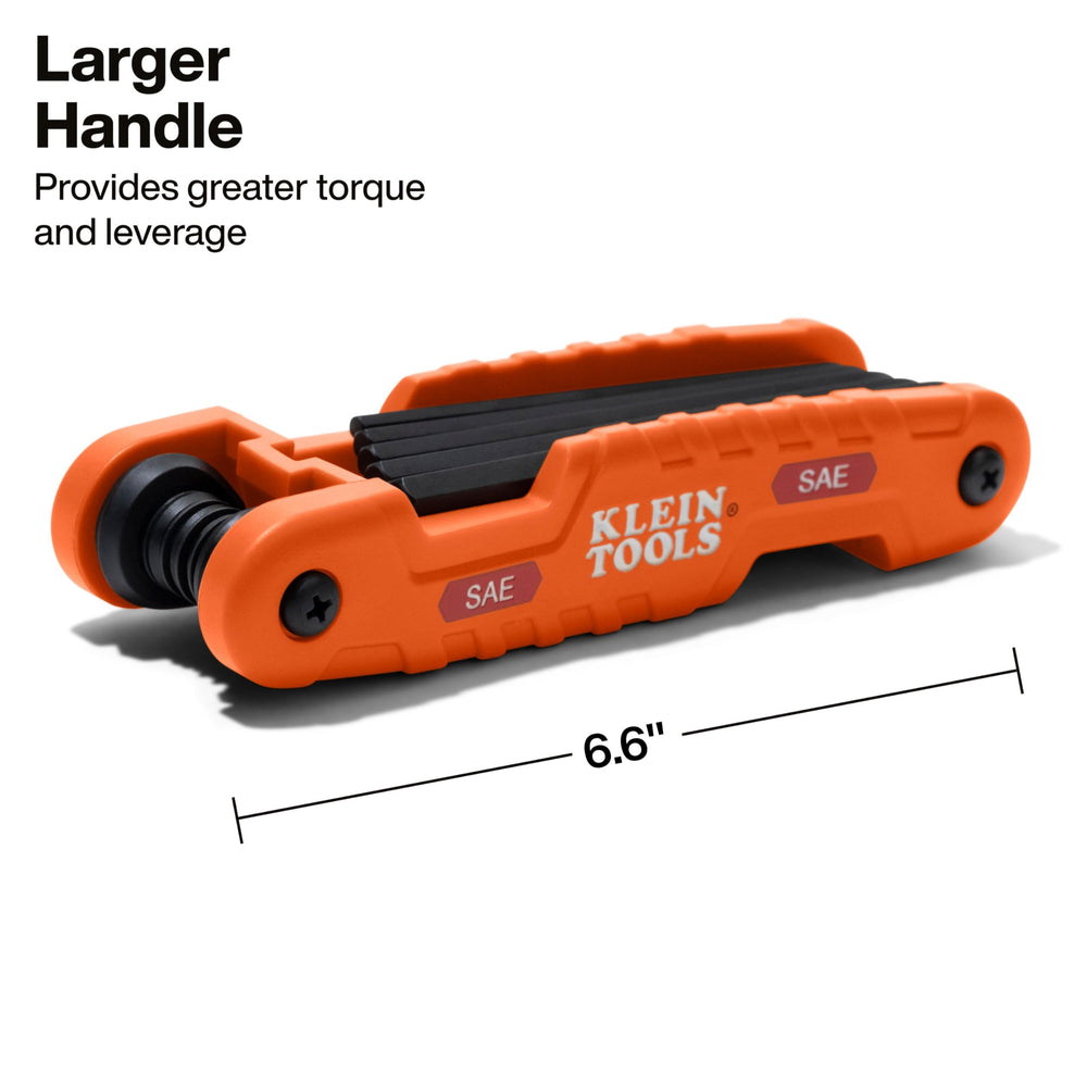 Klein Tools 70550 being used on a recessed bolt demonstrating extra reach benefit