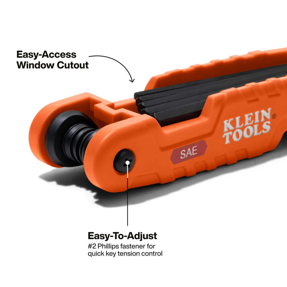 Klein Tools 70550 next to tape measure showing blade length and portability benefit