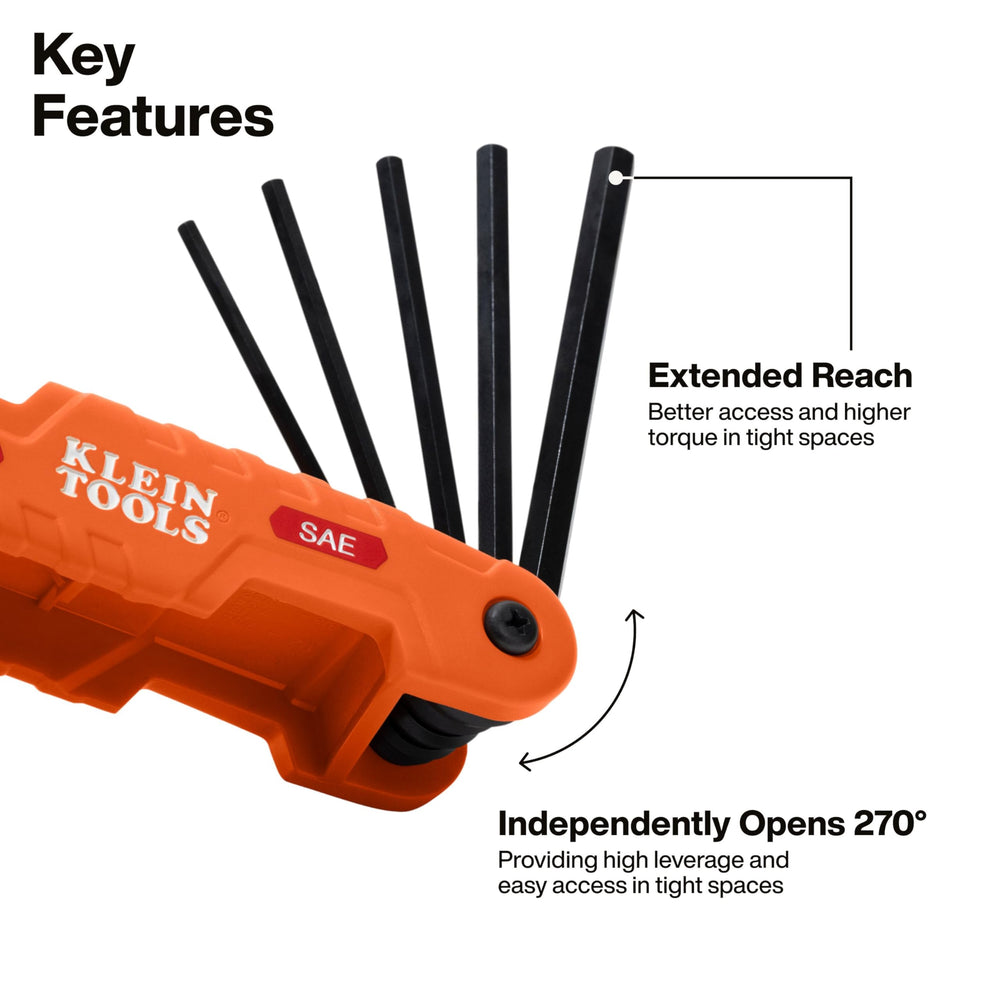 Klein Tools 70550 labeled blade sizes visible for quick selection benefit