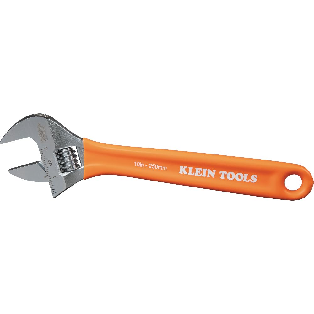 Klein Tools wrench set on a workbench at a jobsite demonstrating professional use