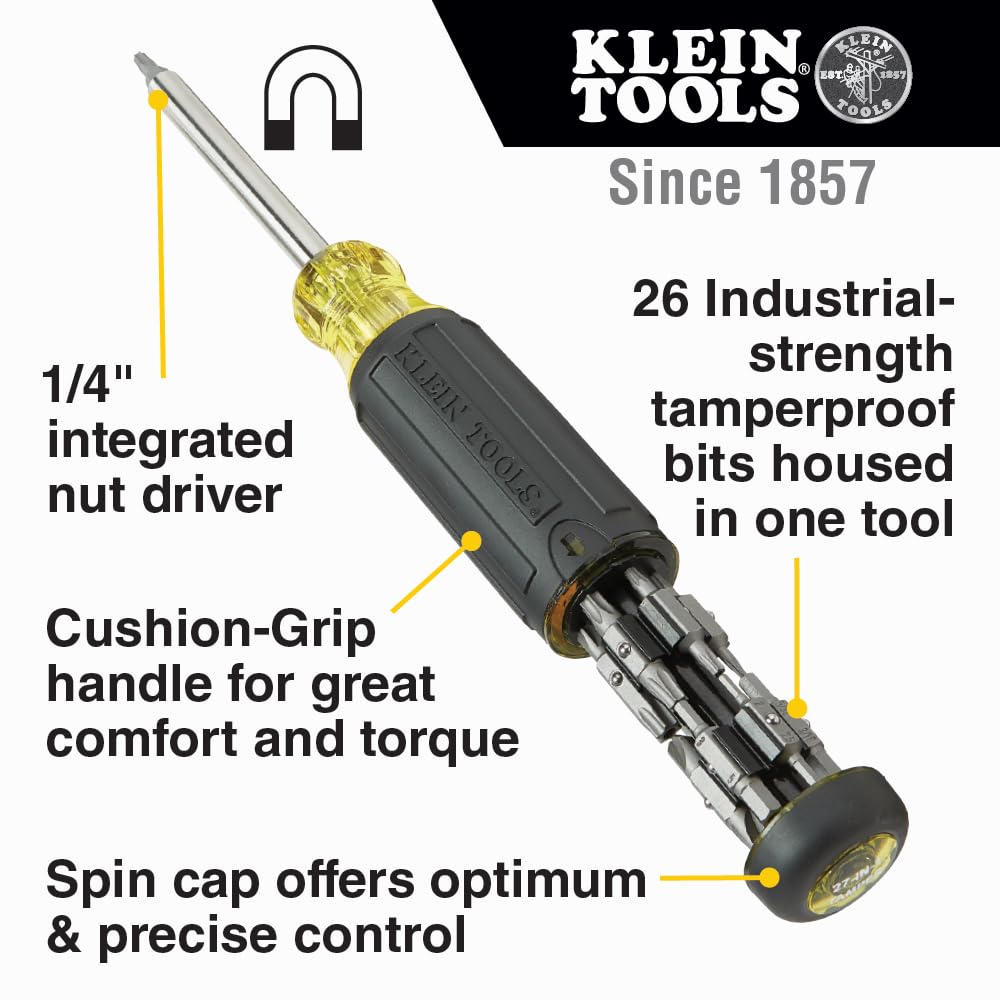 Klein Tools close-up of cushion-grip handle for improved comfort and control