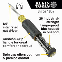 Klein Tools close-up of cushion-grip handle for improved comfort and control