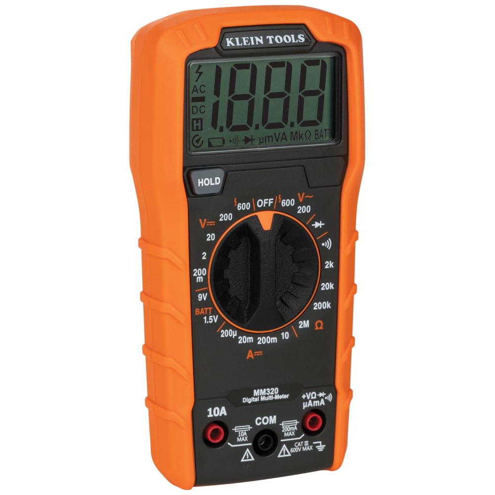 Klein Tools NCVT-3P flashlight illuminating a dark junction box for safer inspections