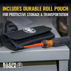 Klein Tools square Robertson blade detail for secure fastener engagement