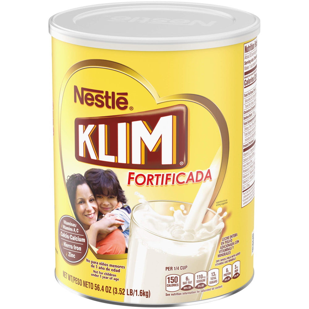 KLIM reconstituted glass of milk demonstrating creamy drinking quality