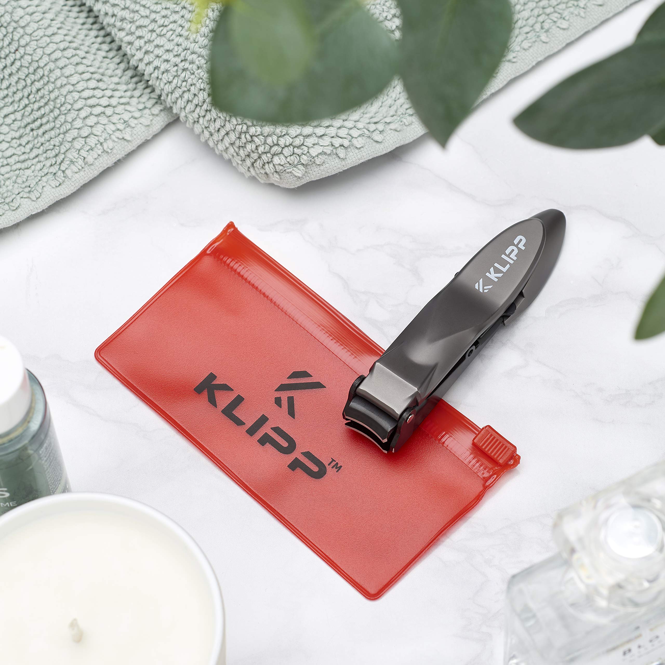 KLIPP held in hand to show compact size and easy handling