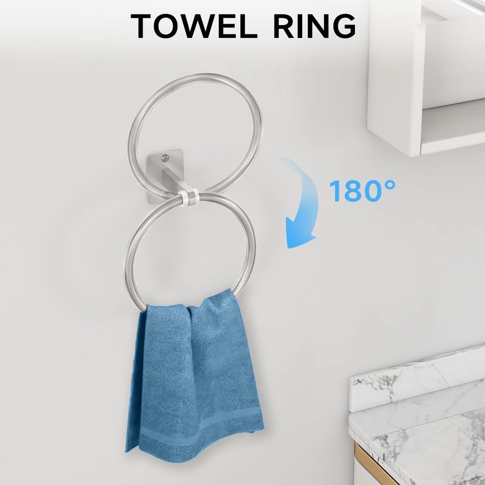 KLJKPA towel ring mounted beside sink offering neat hand towel storage and quick access