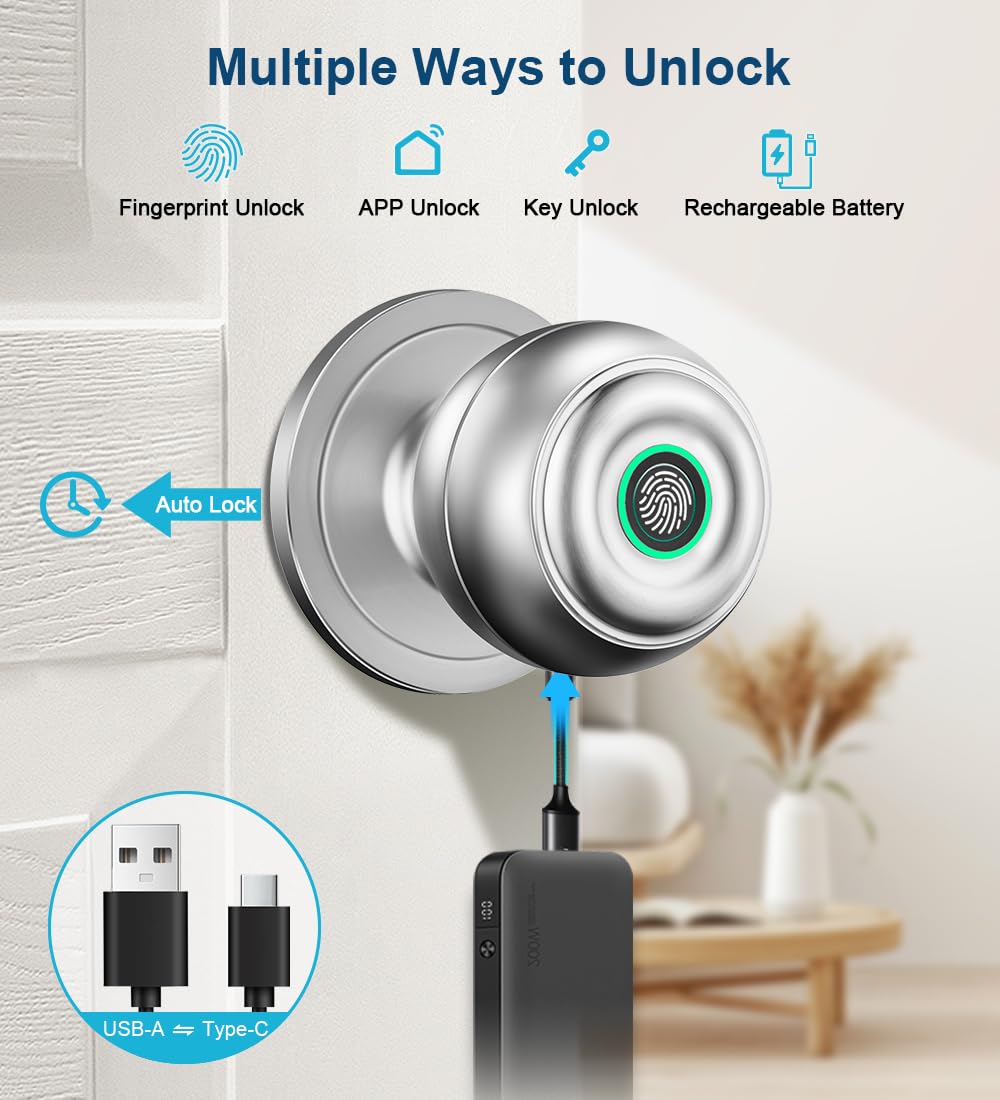 KLLOQUE closeup of fingerprint sensor for fast secure touch access