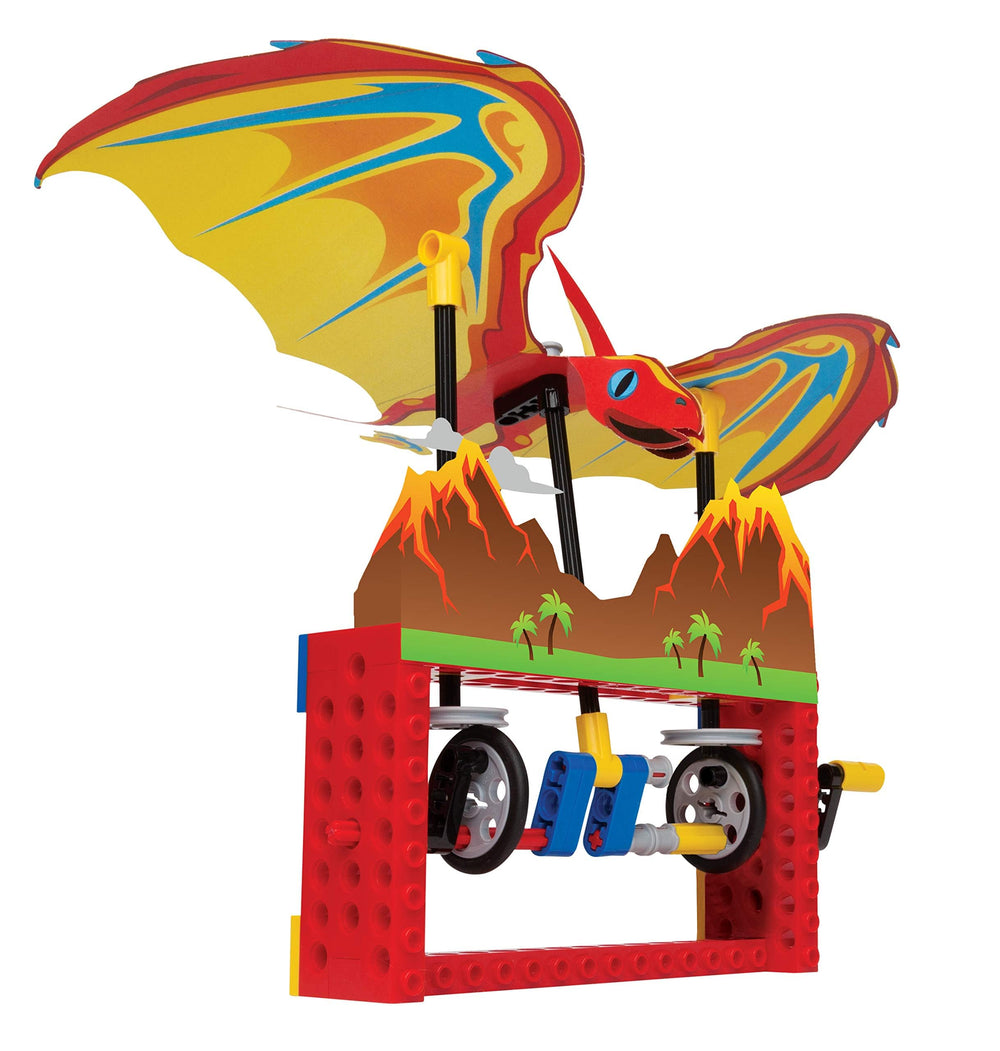 Klutz LEGO® DJ Bubbles model in motion demonstrating gears and cams for interactive play