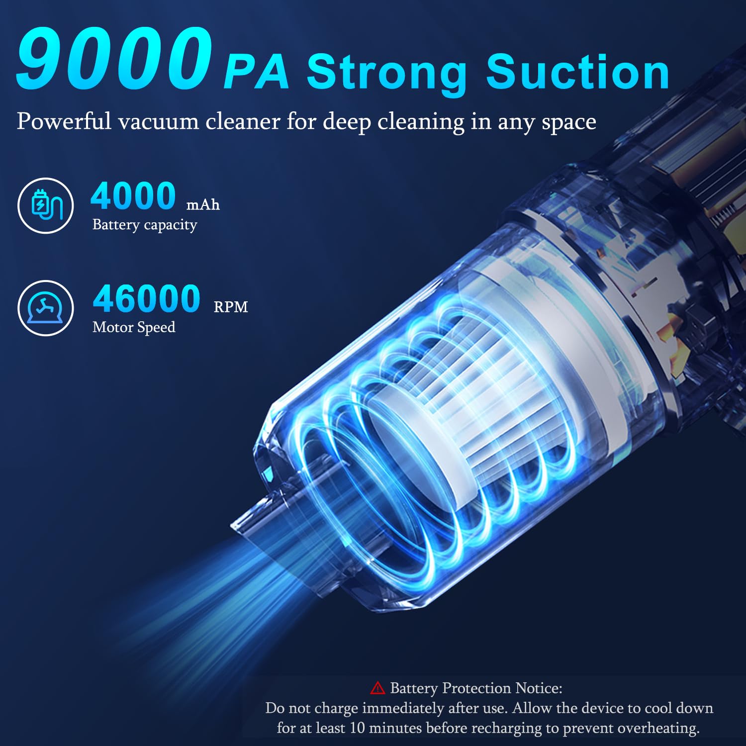 KMM HEPA filter detail illustrating washable filter for long-term savings