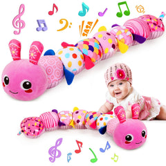 KMUYSL caterpillar front view shows bright colors and inviting segments for early play