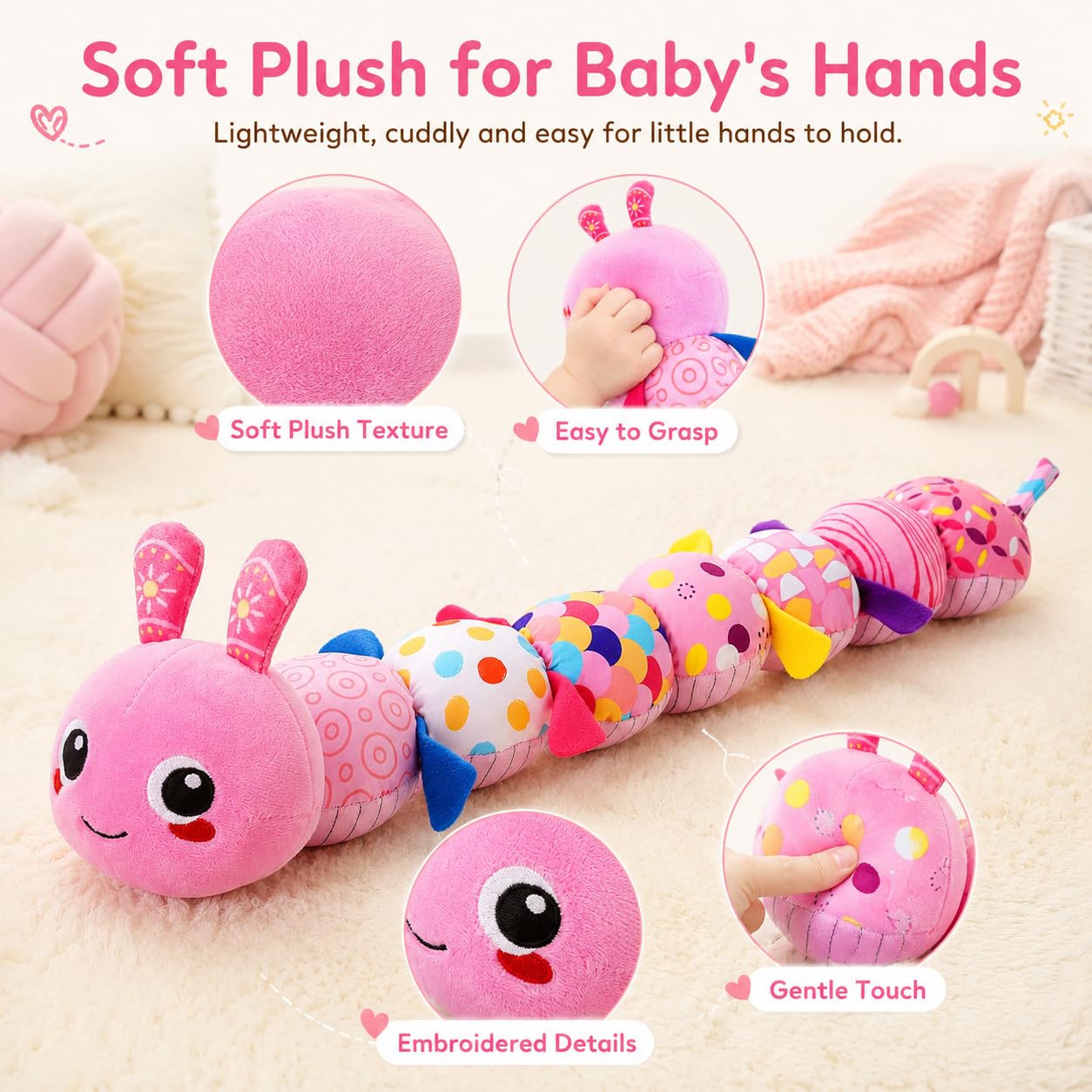 KMUYSL in baby hands illustrating easy grasp and fine motor practice benefit