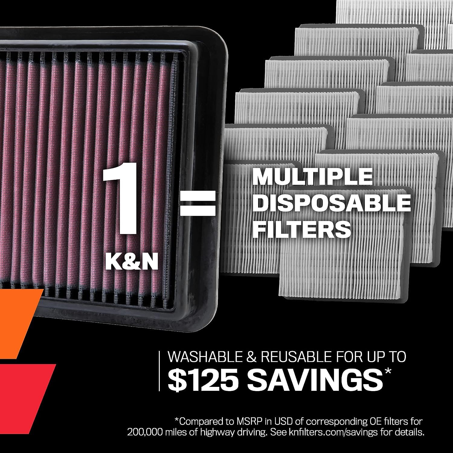 K&N filter pre-oiled ready packaging including instructions benefit