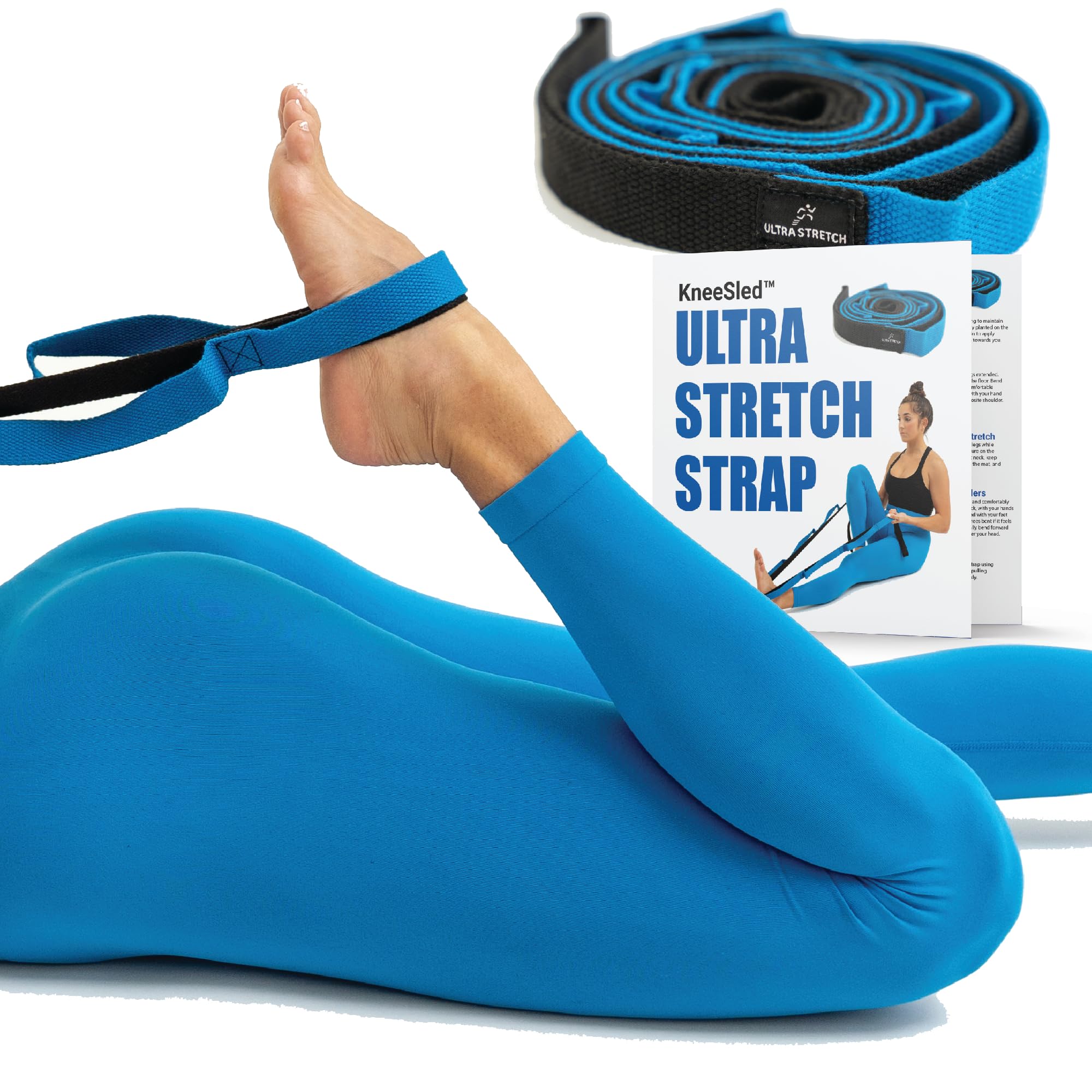 KNEE SLED close-up of loops and reinforced stitching highlighting secure grip benefit