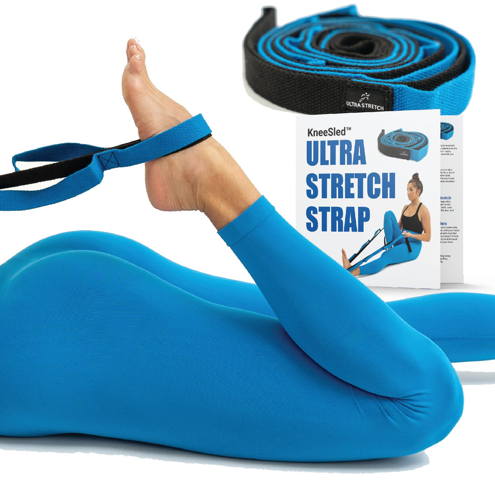 KNEE SLED close-up of loops and reinforced stitching highlighting secure grip benefit