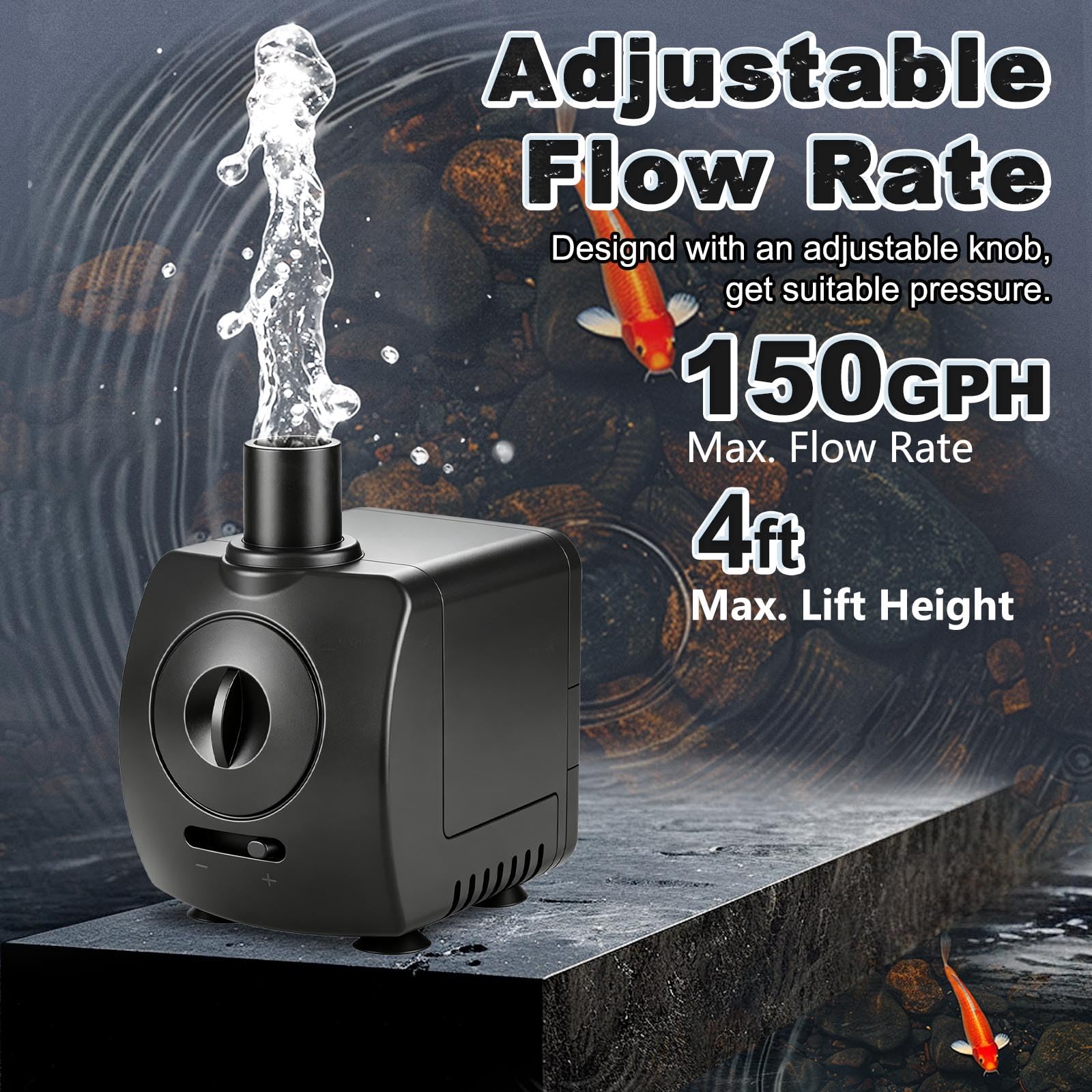 Knifel pump side detail highlighting durable housing and reduced vibration