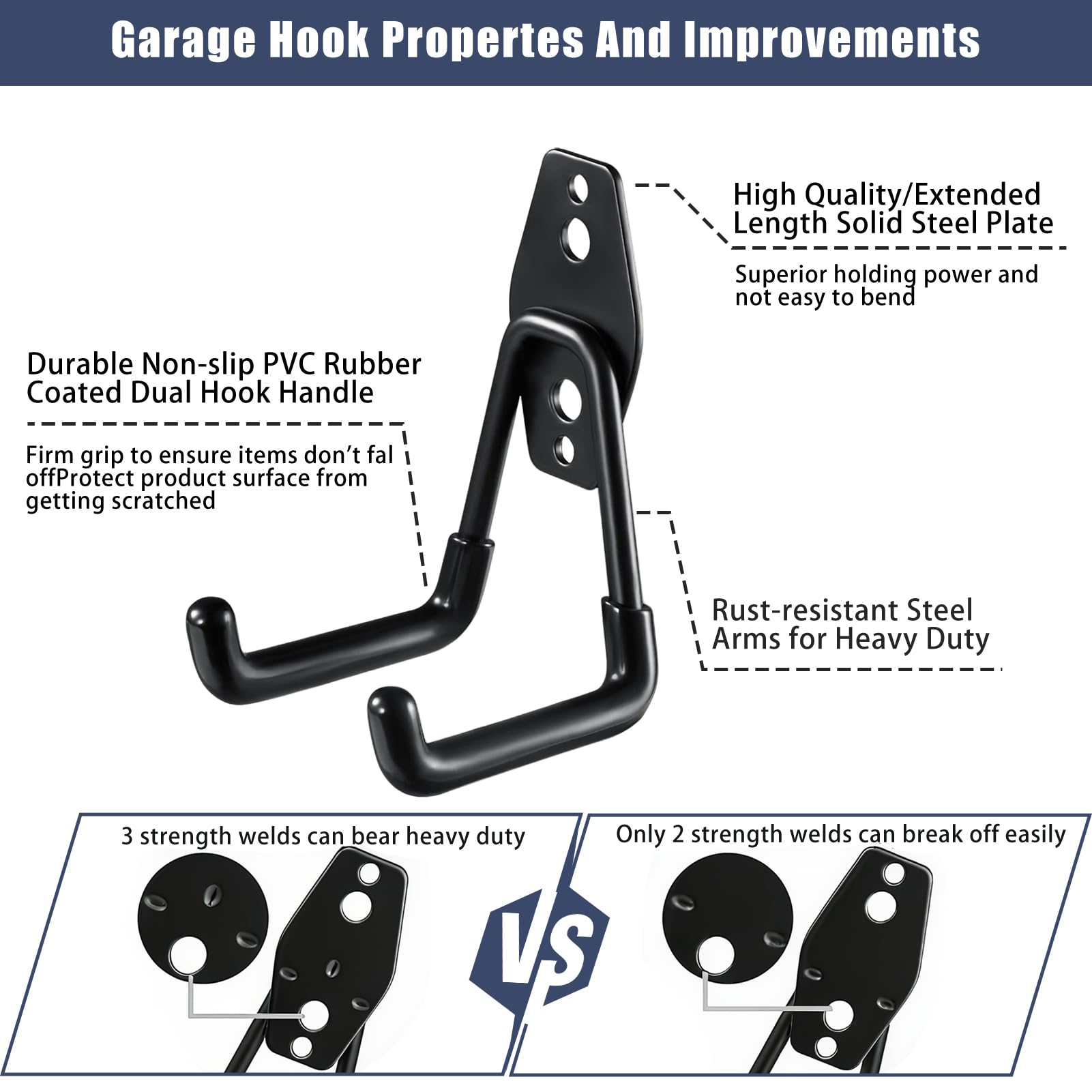 KOFANI large J hook supporting ladder demonstrating heavy-duty capacity