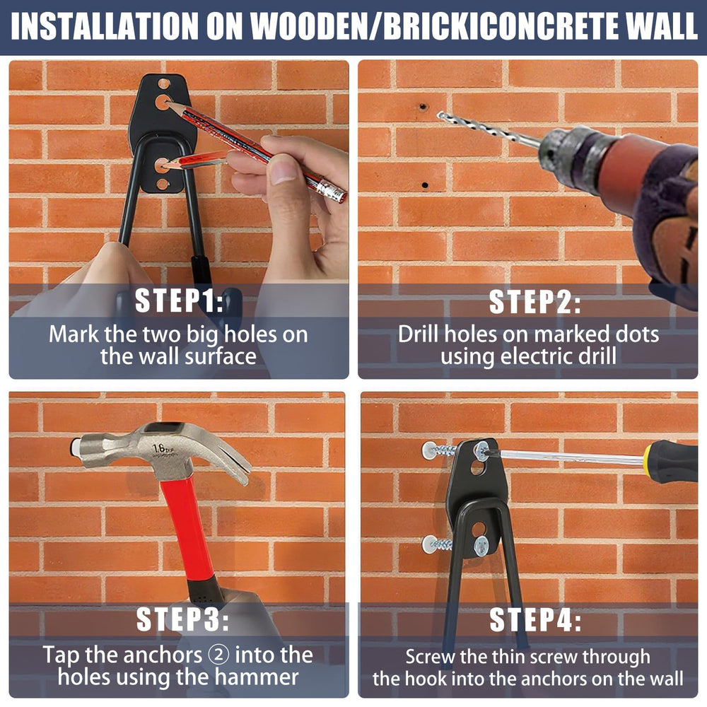 KOFANI reinforced mounting plate and screws for secure wall attachment
