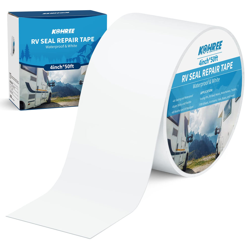 Kohree front packaging showing tape roll and label, durable protection benefit