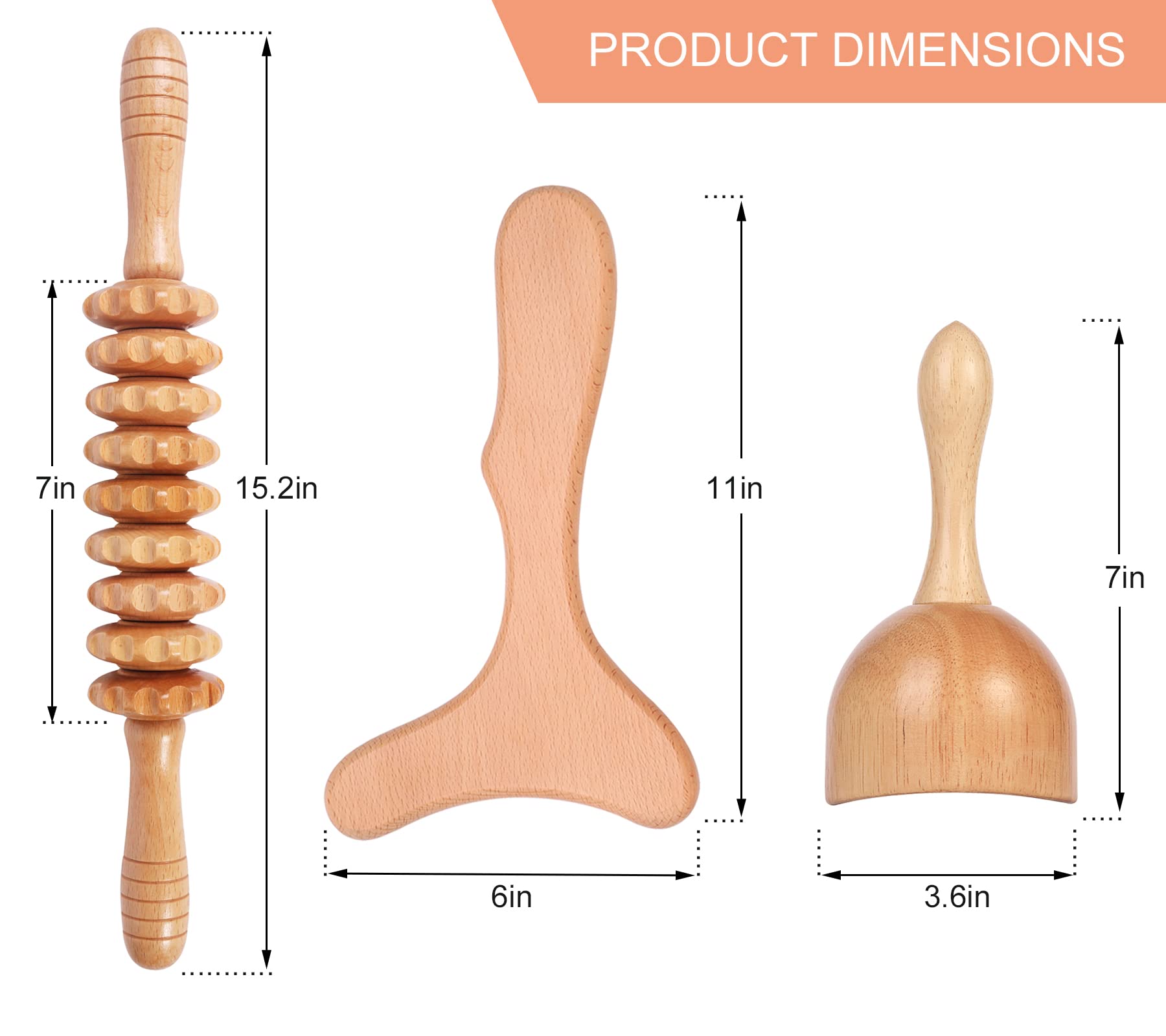 Komogir scale comparison with hand and bag illustrating tool sizes