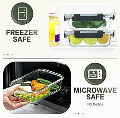 KOMUEE stacked containers in fridge saving space and keeping food visible