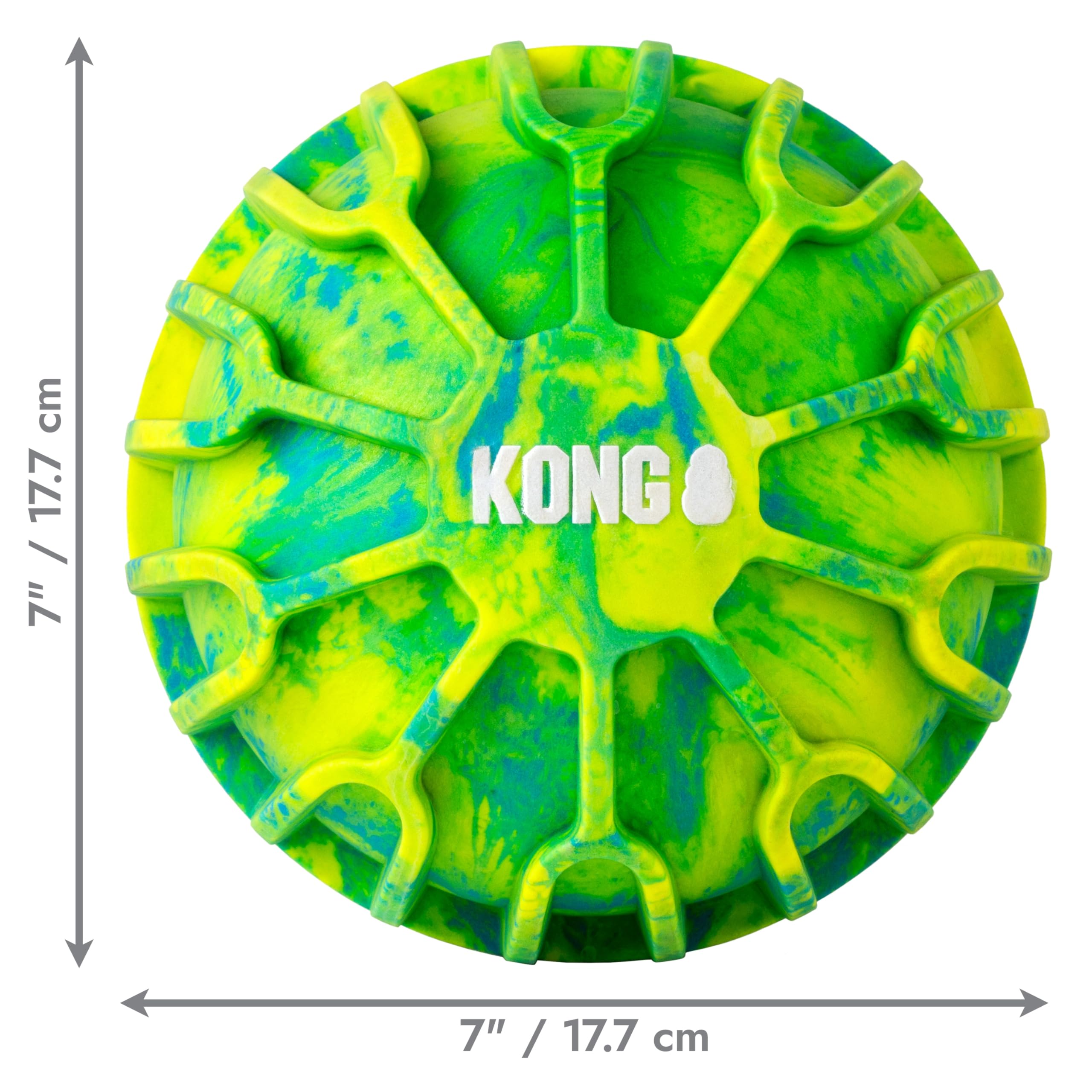 KONG FlexBall interior squeaker detail offering attention-grabbing engagement
