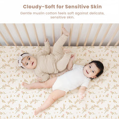 Konssy muslin fabric close-up highlighting soft texture and airflow benefits