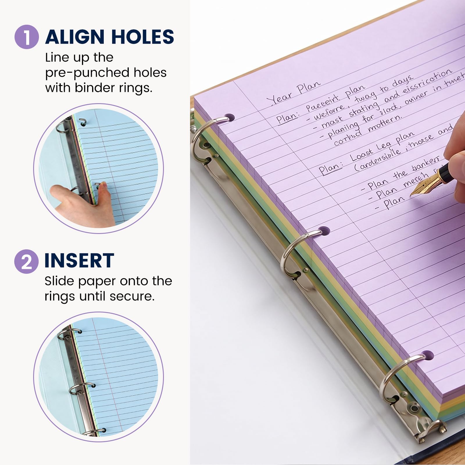 Koogel colored paper on a study desk boosting organized notes and productivity