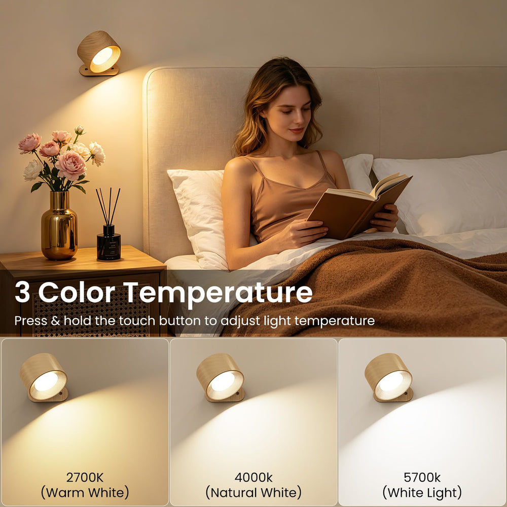Koopala close-up of touch button with easy dim and color control benefit