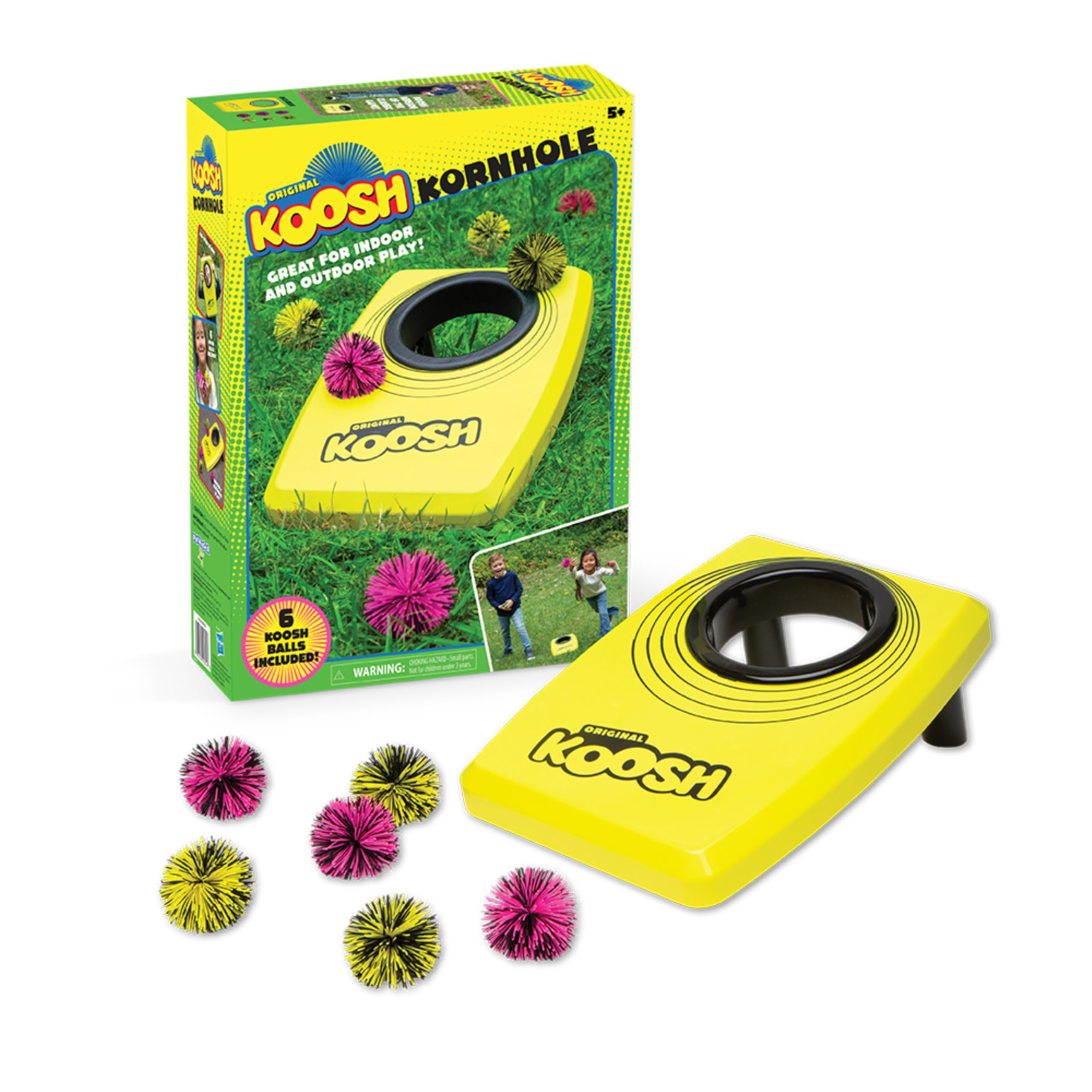 Koosh compact folded board for easy storage and quick transport benefit