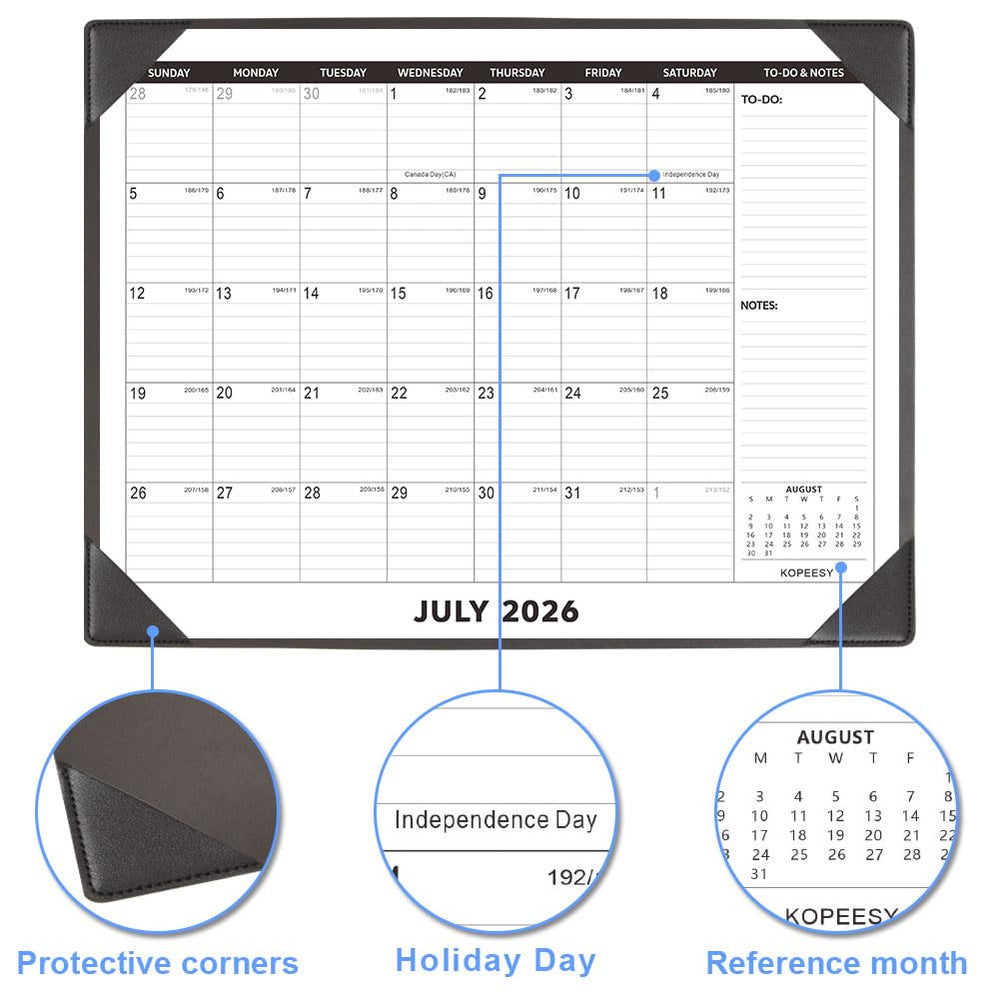 KOPEESY black corner guards holding pages flat for comfortable writing and stability