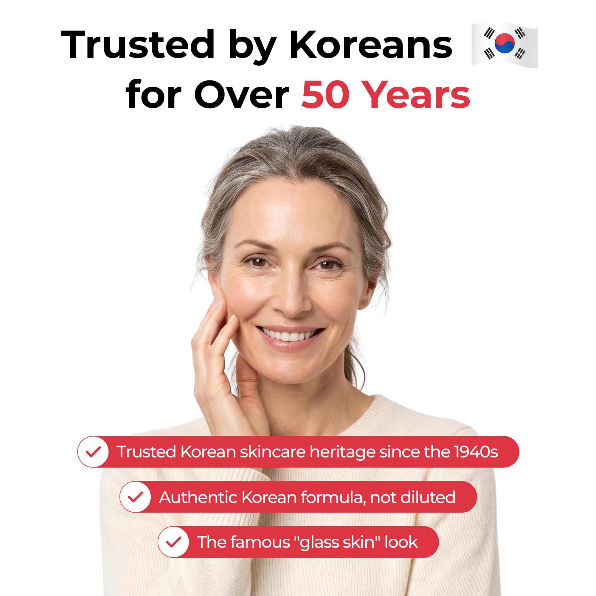 Koriderm tube on bathroom shelf in minimal routine setting promoting simple daily use