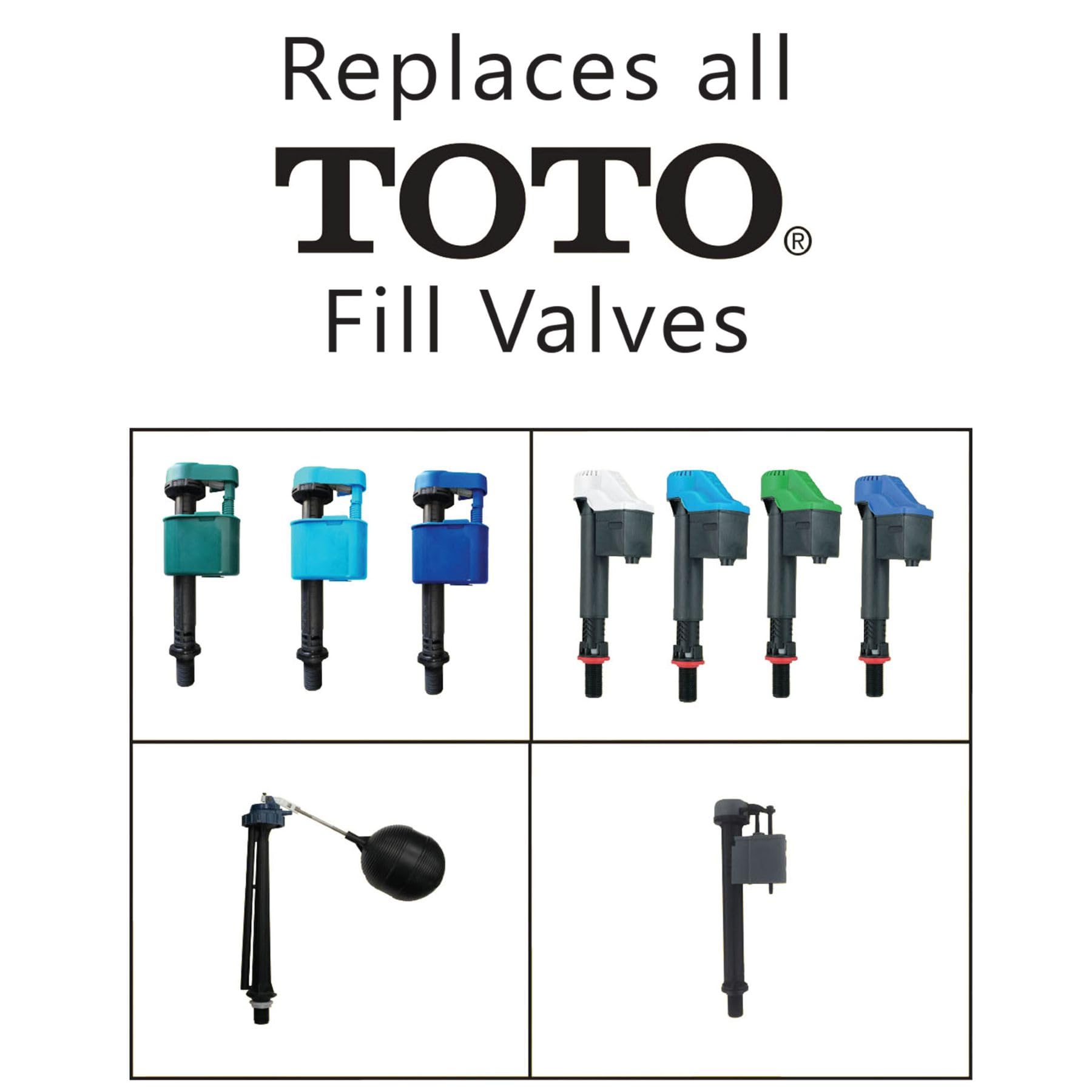 Korky valve installed in a TOTO tank demonstrating quiet, reliable refill performance