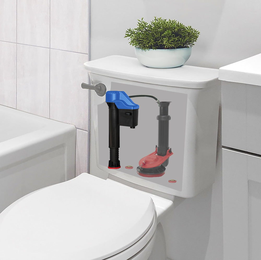 Korky in a bathroom setting illustrating easy homeowner replacement and improved comfort