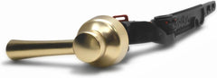 Korky brushed gold front view showing elegant handle and lever durability