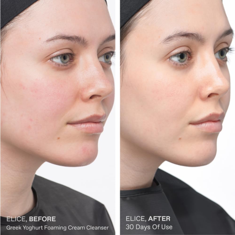 KORRES foam on hand illustrating gentle effective cleansing