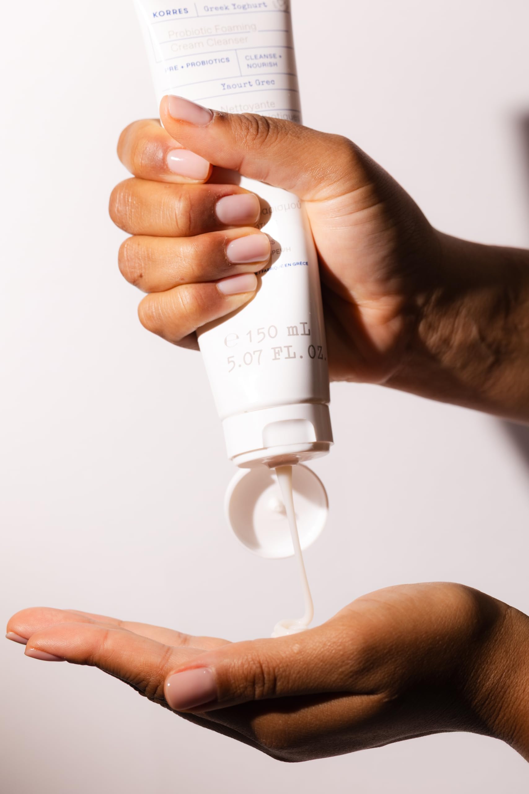 KORRES recyclable packaging detail emphasizing eco-conscious benefit