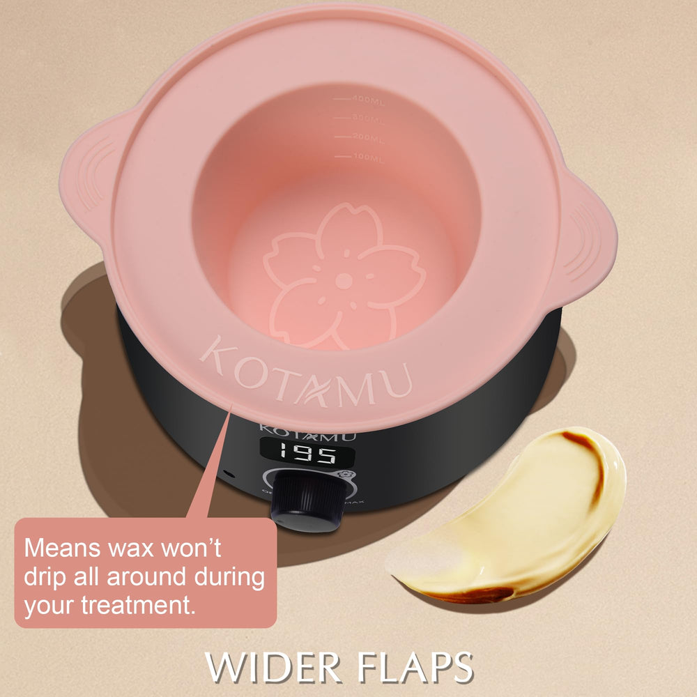KOTAMU wax in use on bikini area demonstrating smooth professional results