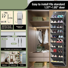 Kotkn heavy-duty metal hooks and top support stitching for secure hanging