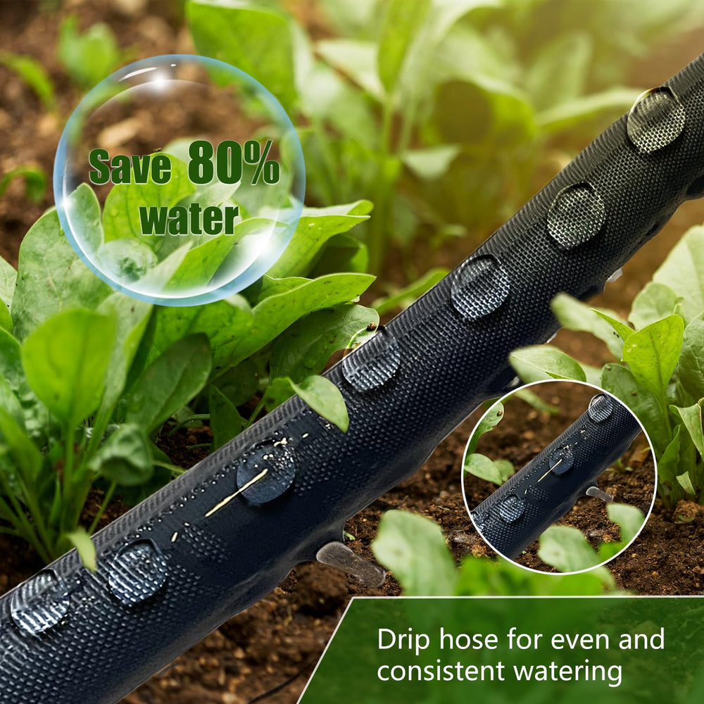 koulate hose next to ruler showing 100ft scale to plan garden layout accurately