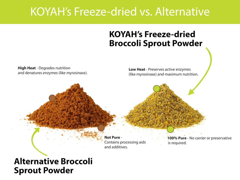 KOYAH pouch on kitchen counter showing convenient, shelf-stable use