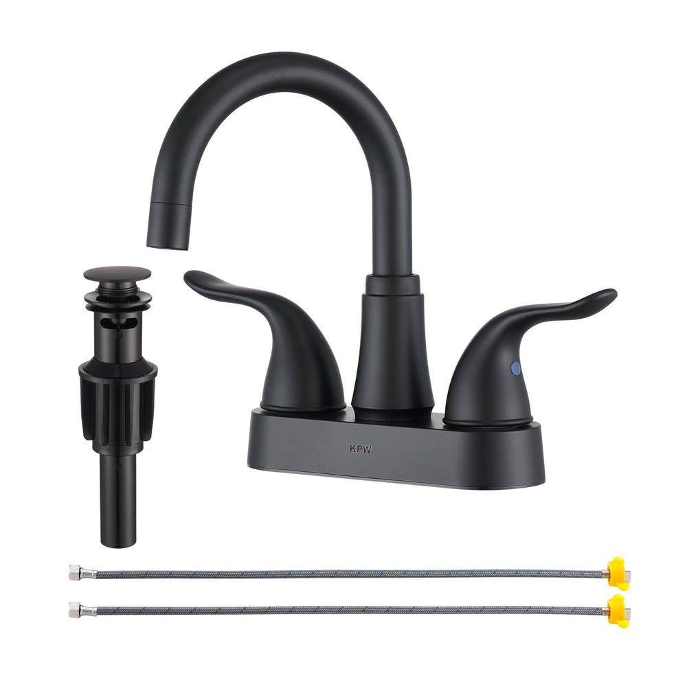 KPW matte black front view showing sleek modern look and easy cleaning benefit