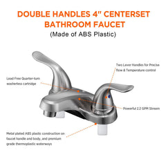 KPWATER close-up of dual handles highlighting precise control benefit